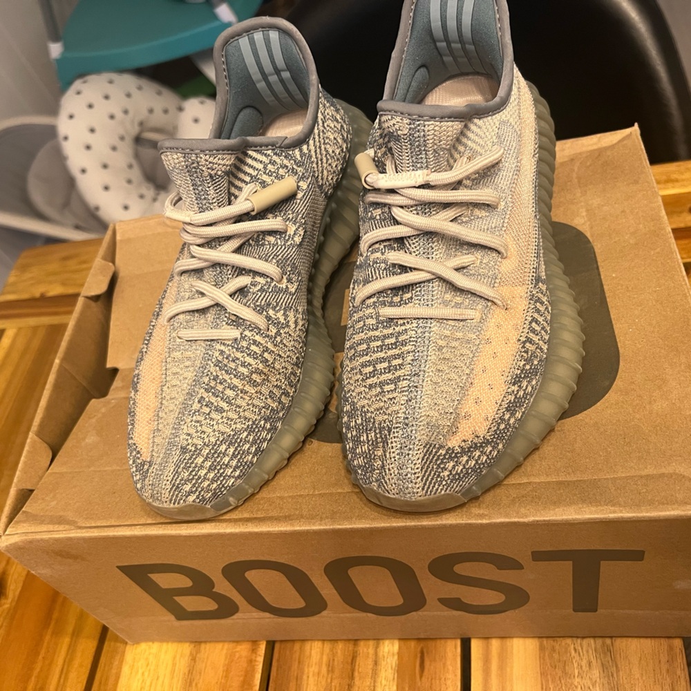 Adidas Yeezy Boost 350 V2 in Gray and Tan